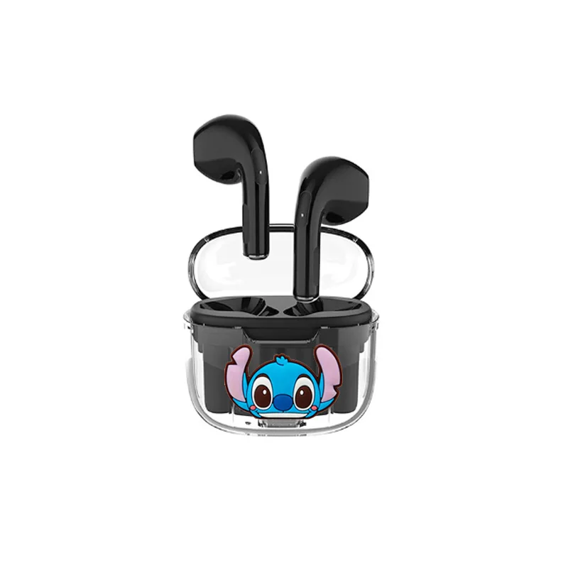 Disney Stitch Transparent charging Wireless Bluetooth Earbuds HiFi Sound HD Call Headsets Smart Touch Low Latency Long Endurance - Image 3