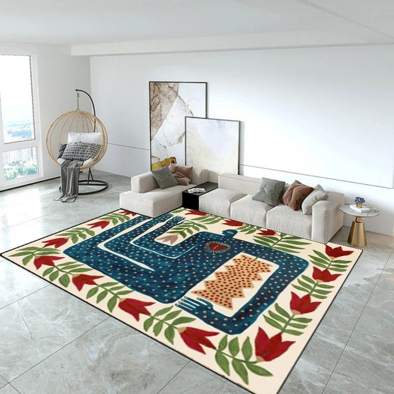 Carpet for Living Room Fashion Advanced Home Decoration Coffee Tables Bedroom Plush Mat Large Area Cloakroom Rug ковер Tapis 러그 - Image 4