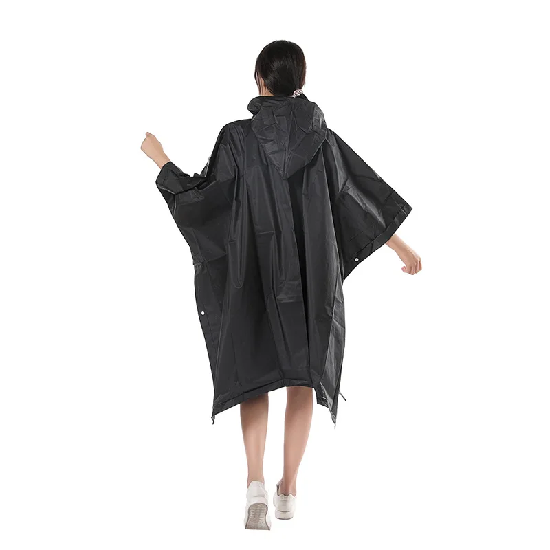 High Quality EVA Unisex Raincoat Thickened Raincoat Women Waterproof Poncho Men Black Bicycle Camping Waterproof Rainwear Suit - Image 4