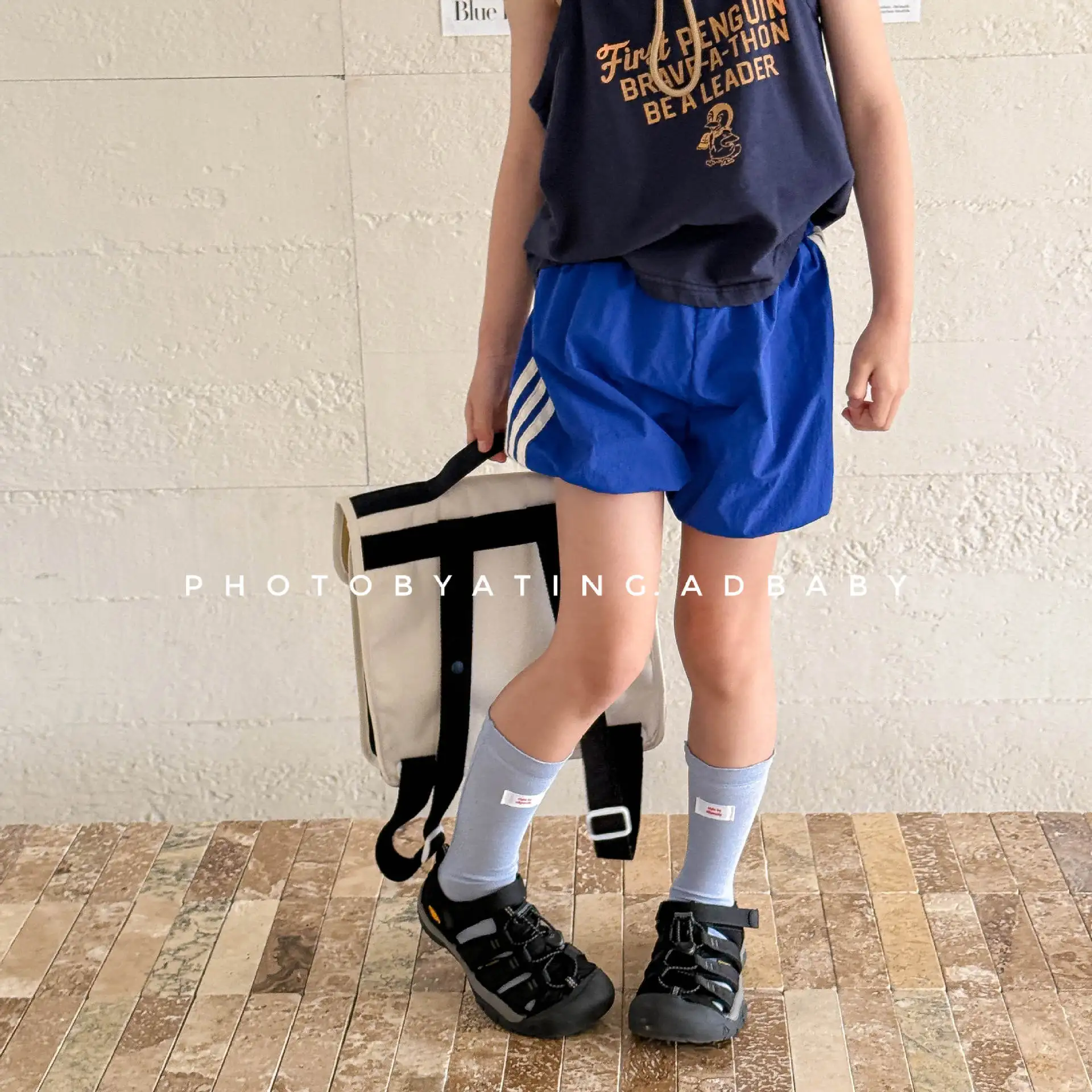 2025 Summer New Children Loose Shorts Girls Striped Shorts Cotton Breathable Boys Casual Pants Fashion Kids Clothes - Image 3
