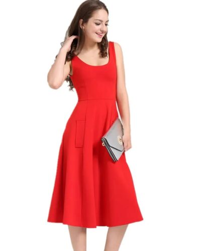 TESSCARA Vintage Lace Cocktail Dress for Women | Elegant Summer A-Line Party Dress