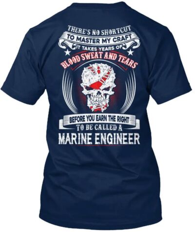 Men’s Marine Engineer T-Shirt Cotton Unisex Movie Graphic Casual Short Sleeve Tee