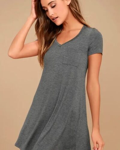 Women Bodycon Mini Dress V-Neck Short Sleeve Slim Party Club Dress