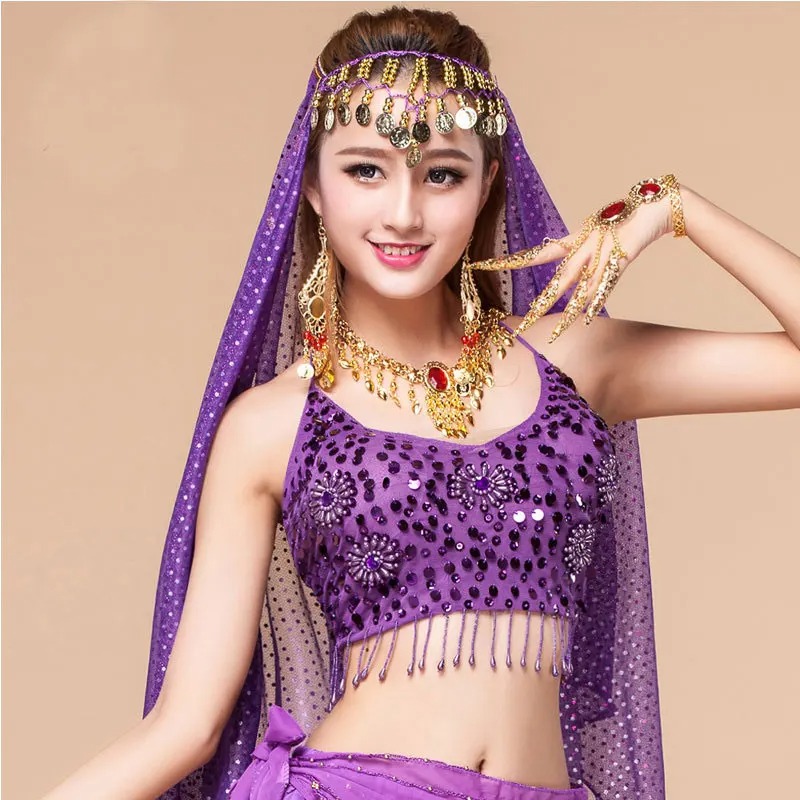 Women Belly Dance Bra Egypt Style Indian Ballet Dancing Bra - Image 2