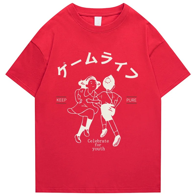 Japanese Kanji Hip Hop T-Shirt for Men – Harajuku Streetwear Cotton Tee - Image 3
