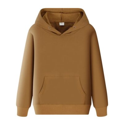 Autumn Winter Oversized Cotton Hoodie Men Unisex Super Soft Blank Streetwear Pocket Hooded Sweatshirt