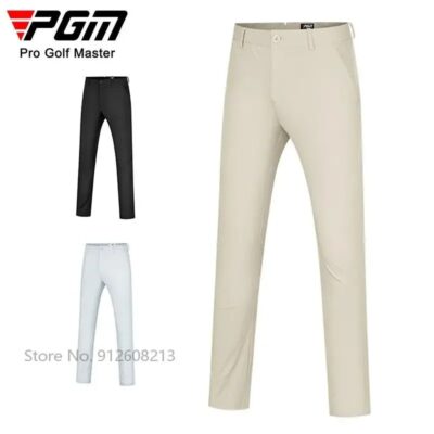 PGM Men Business Golf Trousers Straight Fit Breathable Quick Dry Pants
