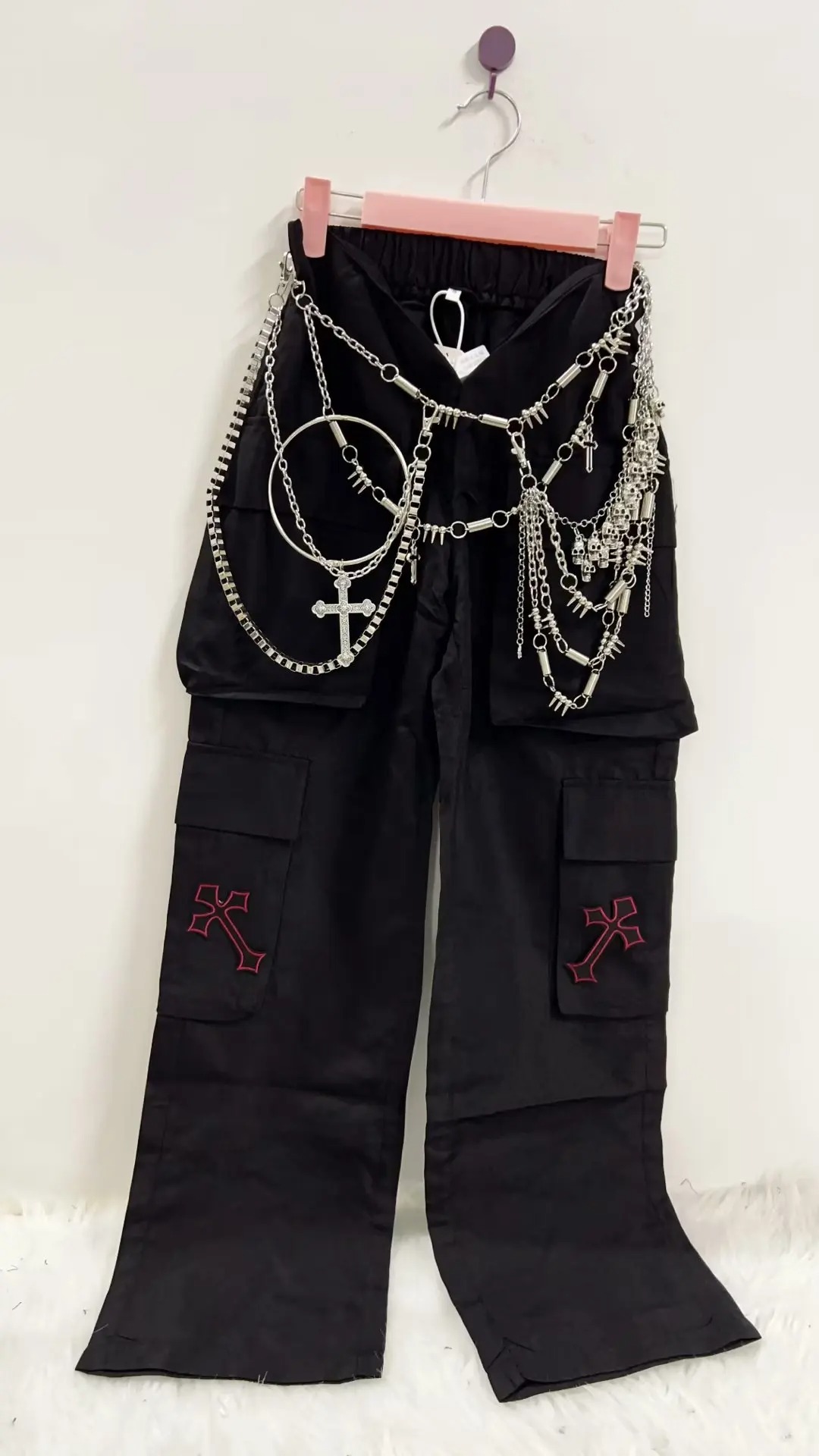 Gothic Y2K Harajuku Trousers Punk Aesthetic High Waist Unique Street Style Pants - Image 6