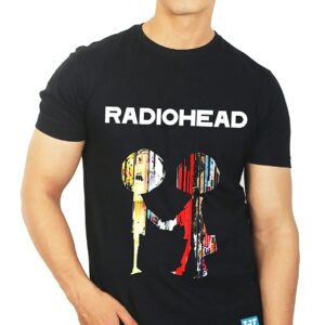 Men’s Radiohead Band T-Shirt The Banyan Tee Round Neck Cotton Music Graphic Casual Top