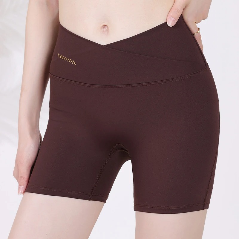 Women’s High Waist Sports Shorts – Seamless Push-Up Biker Gym & Yoga Shorts