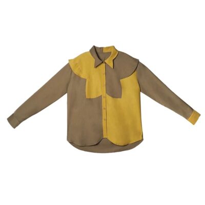 Women’s Short Patch Butterfly Shirt – Spring Casual Soft Girl Top