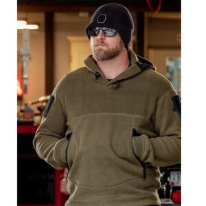 Men Tactical Fleece Jacket – Windproof Outdoor Winter Coat