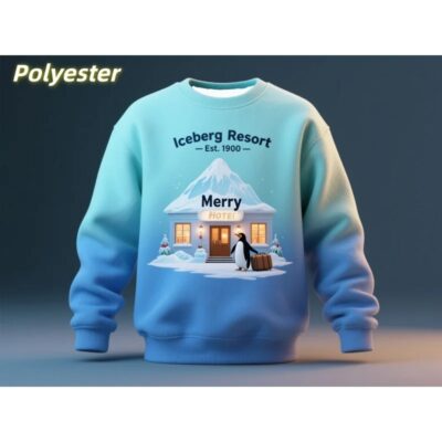 Christmas Animal Pattern Sweatshirt for Men 3D Printed Gradient Pullover Long Sleeve O-Neck Casual Hoodie