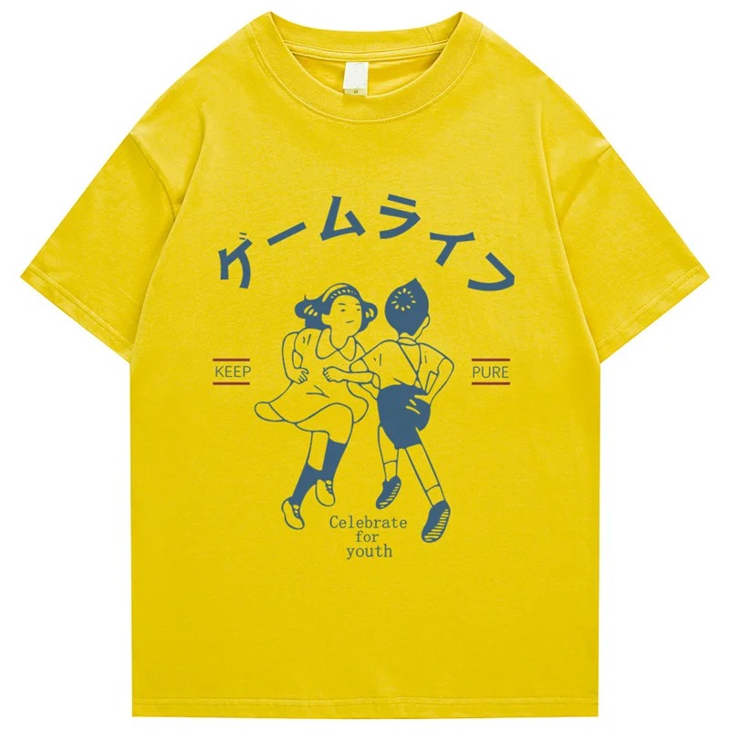Japanese Kanji Hip Hop T-Shirt for Men – Harajuku Streetwear Cotton Tee - Image 5