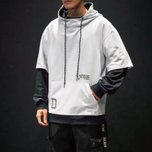 Men Hip Hop Hoodie – Long Sleeve Pullover Sweatshirt 5XL