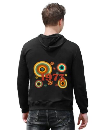 1973 Men’s Hoodie Autumn Casual Sweatshirt Classic Style Pullover Hooded Top