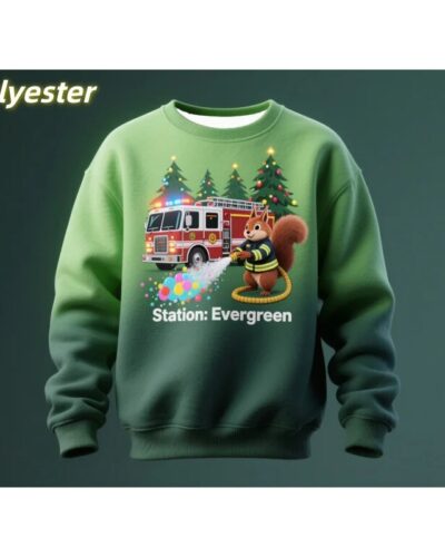 Christmas Animal Pattern Men’s Sweatshirt 3D Printed Gradient Pullover Loose Fit Long Sleeve O-Neck Hoodie