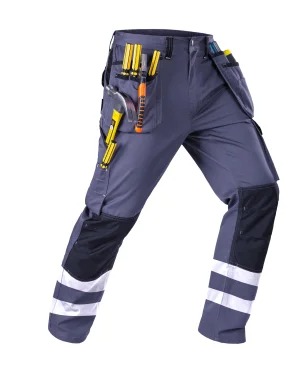 Men Functional Working Pants Multi Pocket Wear Resistant Welding Trousers