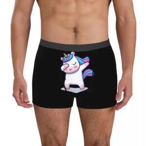 Men’s Unicorn Boxer Briefs – Cute Funny Novelty Breathable Underwear