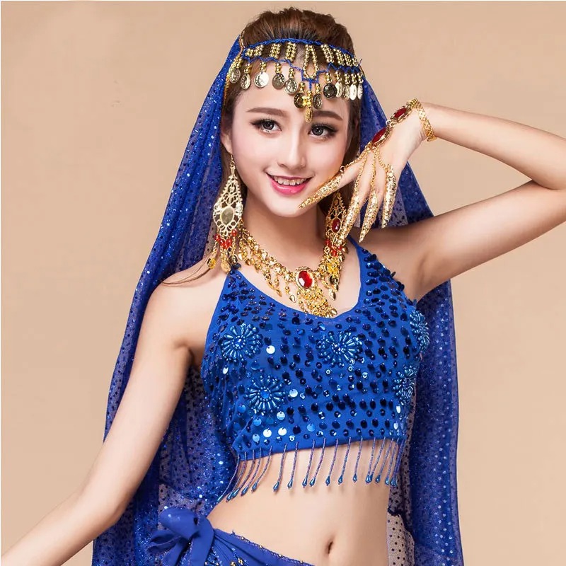 Women Belly Dance Bra Egypt Style Indian Ballet Dancing Bra - Image 5