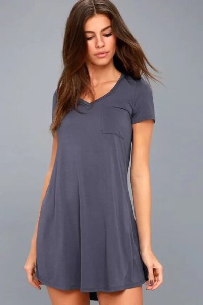 Women’s V-Neck Bodycon Mini Dress – Short Sleeve Party & Clubwear