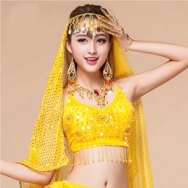 Women Belly Dance Bra Egypt Style Indian Ballet Dancing Bra - Image 6