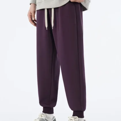 Ankle Length Men's Baggy Pants Loose Sport Jogger Trouser Male Big Size Plus Large Cuff Fashion Casual Elastic Sweatpant 9XL 8XL