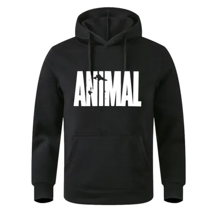 Men Animal Print Hoodie Sweatshirt Tops Men Womnen Fashion Brand Design Pullover Cotton Fleece Hoodies