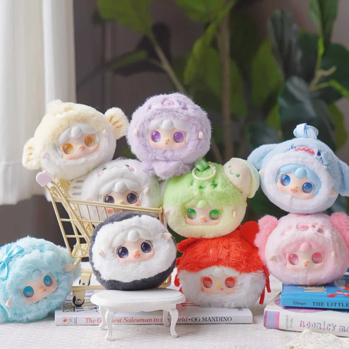 Yooki V6 Ocean Baby Series Blind Box Plush Doll Bag Pendant Keychain Desktop Decor Guess Doll Mystery Box Toys Cute Girl Gifts