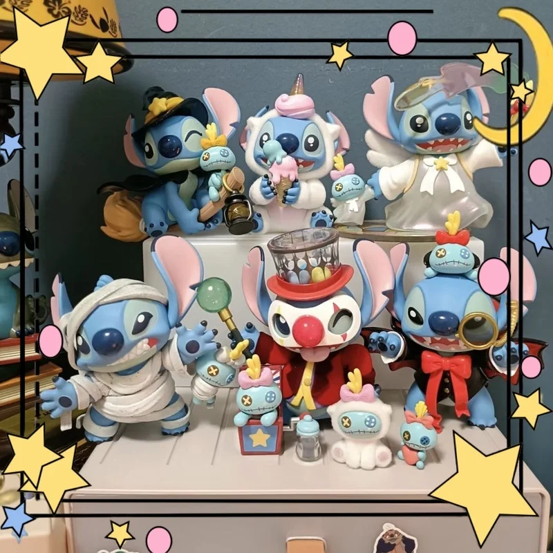 Stitch Blind Box Weird Diary V2 Series Anime Figures Mystery Box Collectible Cute Pvc Statue Doll Children Birthday Present