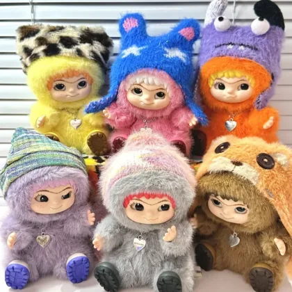 Authentic WAKUKU Maomao Trendy Party Series Mysterious Blind Box Wokuku Cute Handmade Trendy Plush Doll Birthday Gift