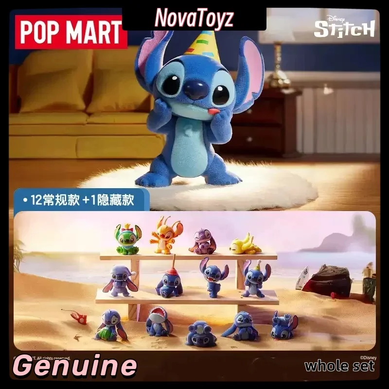 New Pop Mart Stitch Little Emotions Series Blind Box Mystery Box Trendy Toys Doll Cute Kawaii Anime Figure Desktop Ornaments