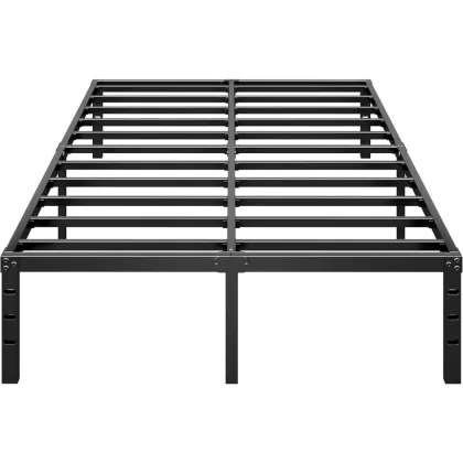Metal Platform Bed Frame 14 Inch Tall,No Box Spring Needed,Queen Size Bed with Heavy Duty Strong Support Slats,Easy to Assemble