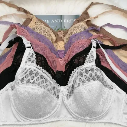 Solid pure color lace Bras sexy women's push up bra with underwrie mother comfy cotton lingerie high quality Backless bra C18