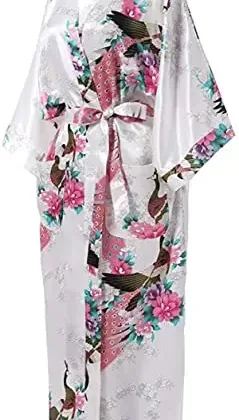 Rayon Robes Women Nightwear Flower Home Clothes Intimate Lingerie Casual Kimono Bath Gown Lady Sexy Night Dress Oversize 3XL