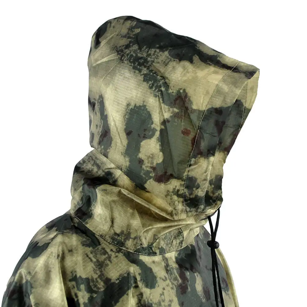 MENFLY ATFG Moss Camouflage Tactical Waterproof Rain Jacket for Hunting Men's Military Camo Raincoat for Women Atacs Fg Poncho - Image 3