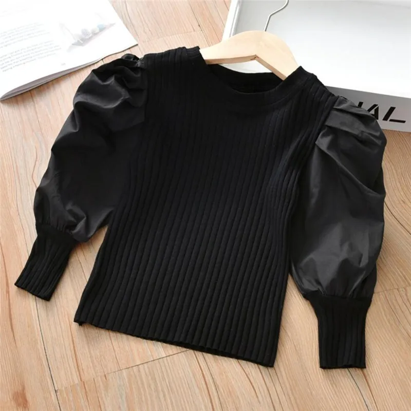 Fashion Kids Girls Blouse Puff Long Sleeve Girls Shirt White Blouse Tops Children Clothes Baby Toddler Teen School Princess A383 - Image 2