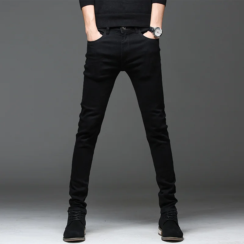 2024 autumn Slim Fit men Jeans Black Classic Fashion Denim Skinny Jeans Male spring men's casual High Quality Trousers - Image 2