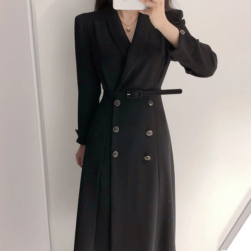 SMTHMA 2021 New Autumn Winter Women's Trench Coat Korean Chic Windbreaker Female Overcoat Double Breasted Ladies Long Abrigos - Image 6