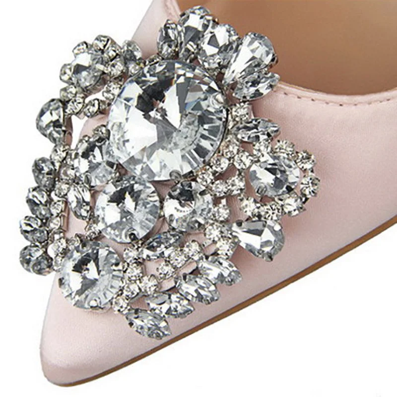 BIGTREE Shoes Rhinestone Women Pumps Stiletto Women Shoes Sexy High Heels Wedding Shoes Luxurious Women Heels Party Shoes Female - Image 5