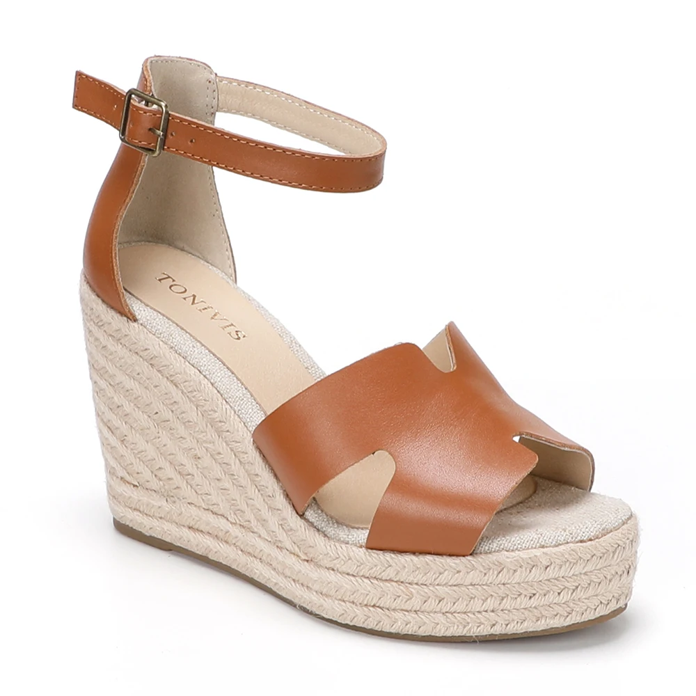 Sapatos Mulher Sapato Feminino Tienda Soludos Platform Wedges Sandals Shoes Heel For Dresses Heels Summer Sale Slip On Wedge - Image 4