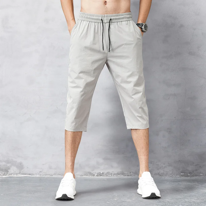 Male Bermuda Board Quick Drying Beach Black Men's Long Shorts Men's Shorts Summer Breeches 2022 Thin Nylon 3/4 Length Trousers - Image 2