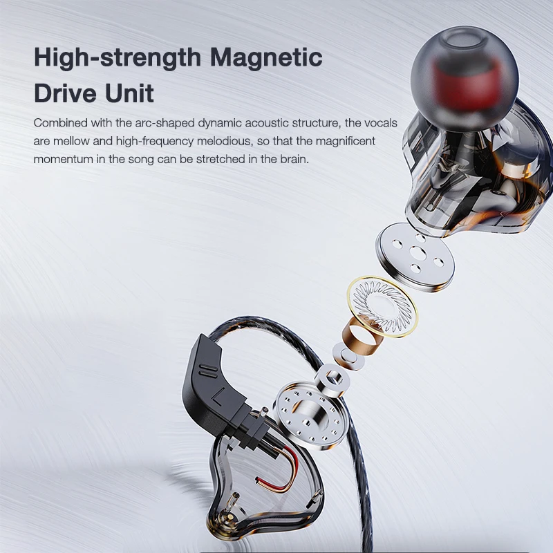 EARDECO 3.5mm Wired Headphones with Microphone Bass Phone Wired Earphone Stereo Inear Headphone Headset Earbuds Noise Cancelling - Image 3