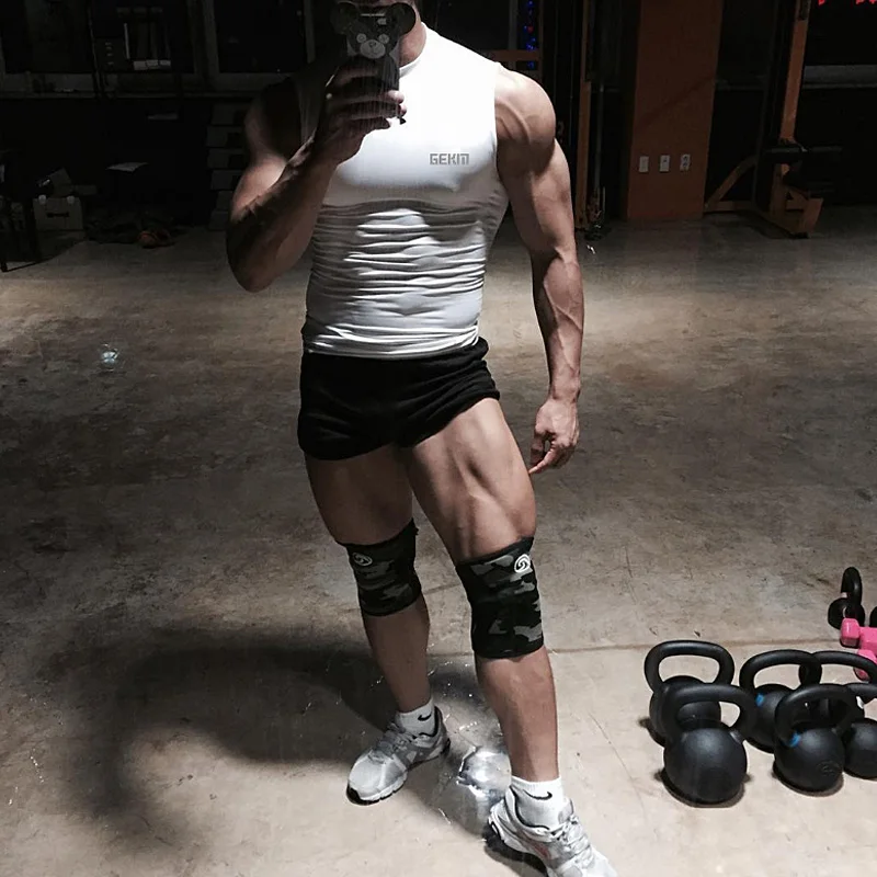 Men's High Collar Sleeveless Fitness Clothing Bodybuilding Muscle Undershirt Gym Running Singlets Sport Casual Tank Top Men Vest - Image 3