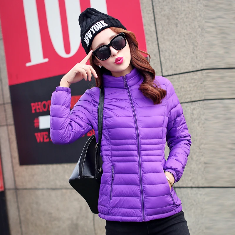 Down Jacket Winter Coat Women Parkas New 2017 Fashion Plus Size Cotton Padded Coat Stand Collar Thin Women Warm Jacket TB7702 - Image 5