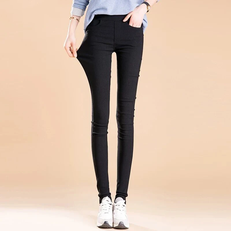 Candy Colors Skinny Stretch Pants Casual Pencil Pantalones Women High Waist Capris Spring Summer Pencil Trousers Basic Leggings - Image 4