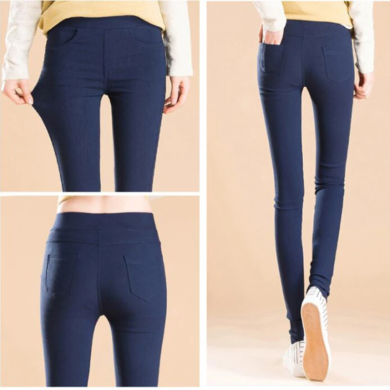 Candy Colors Skinny Stretch Pants Casual Pencil Pantalones Women High Waist Capris Spring Summer Pencil Trousers Basic Leggings - Image 3