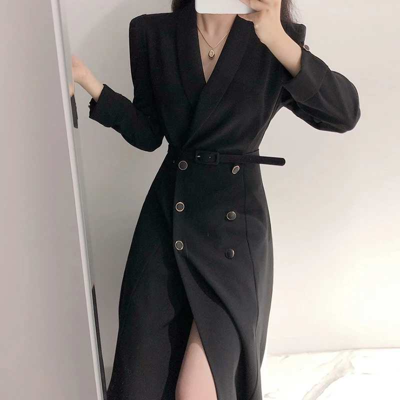 SMTHMA 2021 New Autumn Winter Women's Trench Coat Korean Chic Windbreaker Female Overcoat Double Breasted Ladies Long Abrigos - Image 5