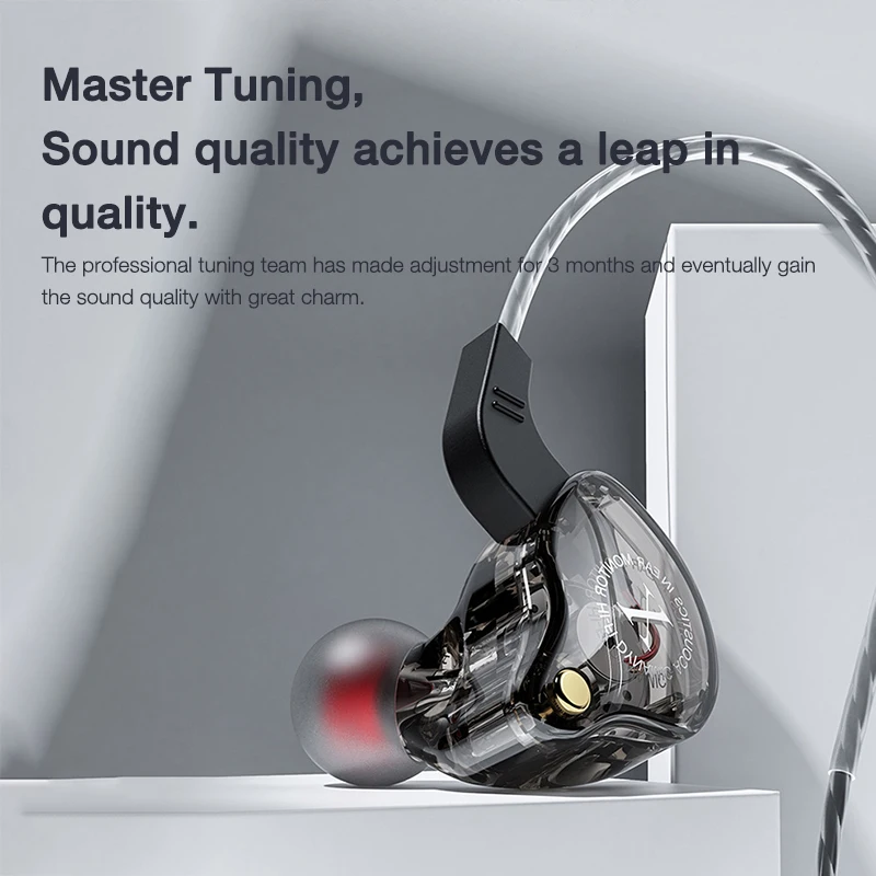 EARDECO 3.5mm Wired Headphones with Microphone Bass Phone Wired Earphone Stereo Inear Headphone Headset Earbuds Noise Cancelling - Image 2