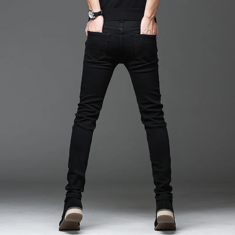 2024 autumn Slim Fit men Jeans Black Classic Fashion Denim Skinny Jeans Male spring men's casual High Quality Trousers - Image 3